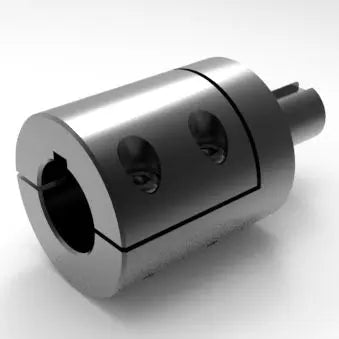 3/4" X 1/2" Shaft Adapter Coupling - Step-Down Type with Keyways, Steel