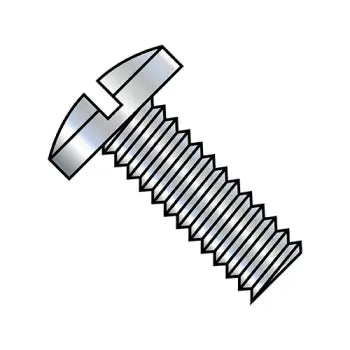 #6 X 1 1/4" Machine Screw, Binder Undercut Slotted, Zinc CR+3 (Inch)