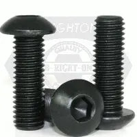 #0-80x1/2" (FT) BUTTON SOCKET CAPS FINE ALLOY THERMAL BLACK OXIDE