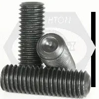 #0 X 3/8" Cup Point Socket Set Screws, Thermal Black Oxide, Alloy (Inch)