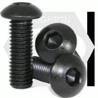 #0 X 1/4" Button Socket Cap, Thermal Black Oxide, Alloy (Inch)