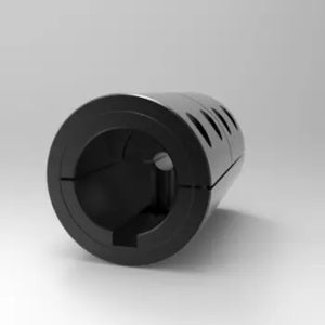 Machinable-Bore Clamping Shaft Coupling for 35MM x 9.128MM - 35MM Shaft Diameter, Steel, Keyway