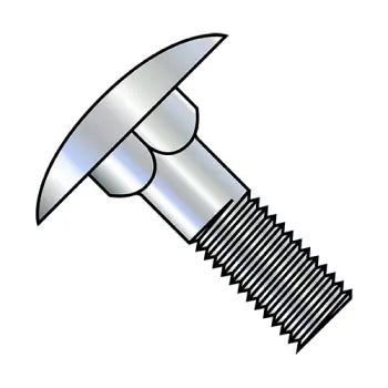 1/4" X 1" Step Bolts, A307 Grade A, Full Thread, Zinc CR+3 (Inch)