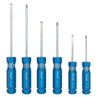 Professional Screwdriver Set, 6-Piece Set, 3 Slotted and 3 Phillips