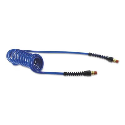 Coilhose Pneumatics Flexcoil® Polyurethane Air Hoses, Inner Diam:1/4 in, Color:Dark Blue