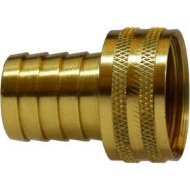 Short 1/2 Hose Barb X 3/4 Female Gardening Hose Swivel Hex Nut Adapter