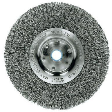 Weiler® Trulock™ Narrow-Face Crimped Wire Wheels