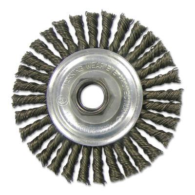 Weiler® Vortec Pro® Knot Wire Wheels, Bristle Diam:0.020 in