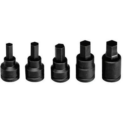 Wright Tool 5 Piece Metric Impact Hex Bit Socket Sets